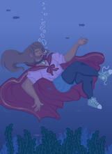 Painting of a Girl Drowning